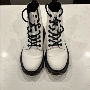 Dr. Martens White 1460 Vintage Lace Up Boots